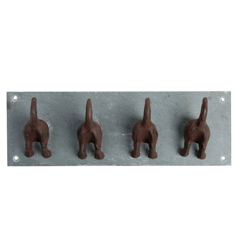 Dog Tails Coat Hook Rack Scottish Antique & Arts Centre