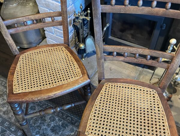 2 Bergere Edwardian Chairs