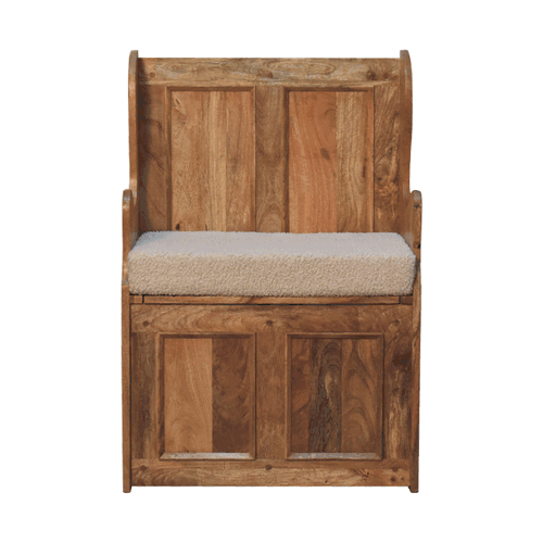Solid Wood Small Monks Bench